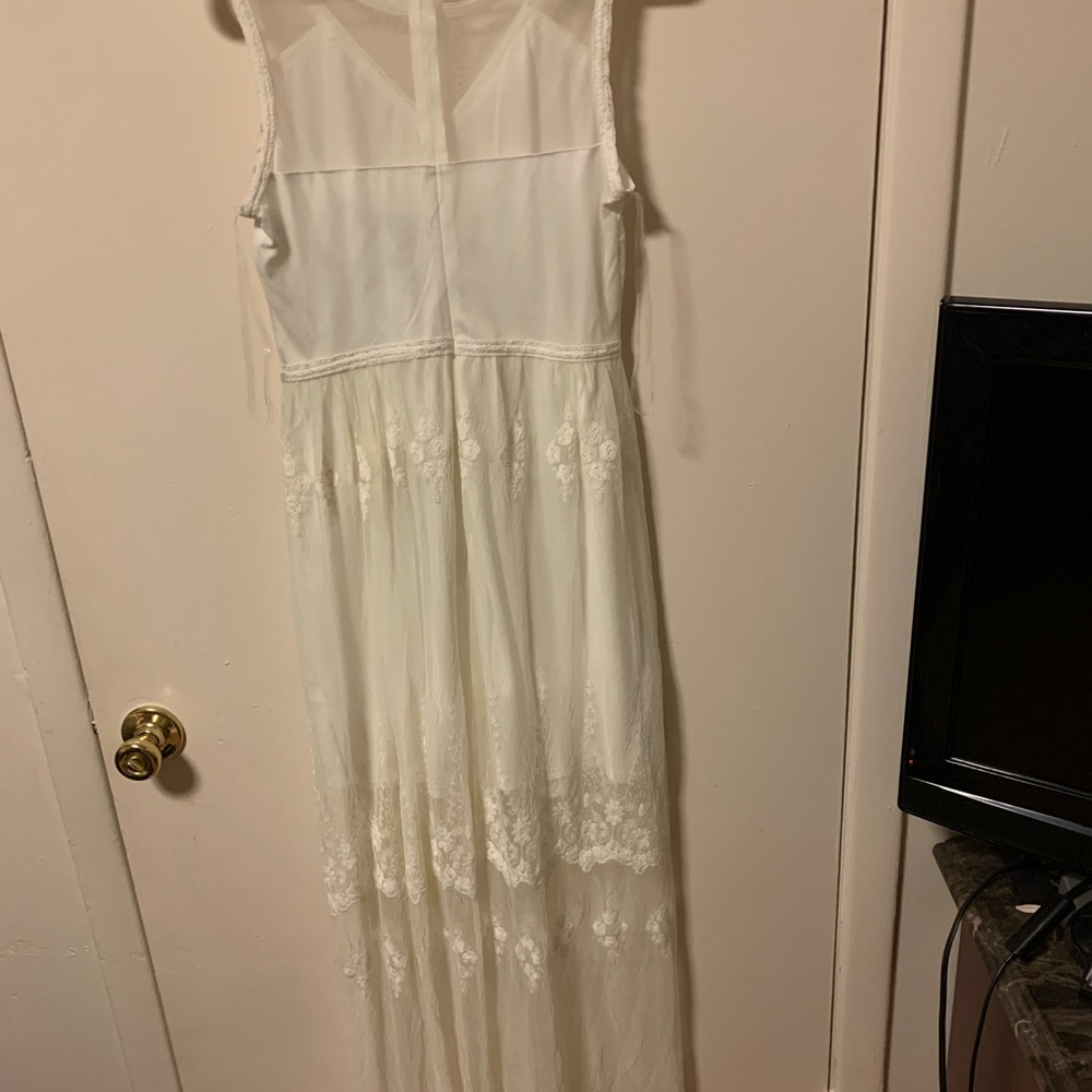 Brand new white dress with lace
